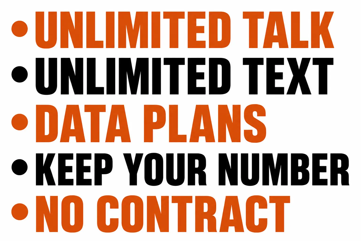Rodeo Mobile plan highlights showing great deals